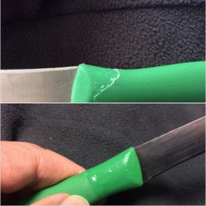 ナイフの修理